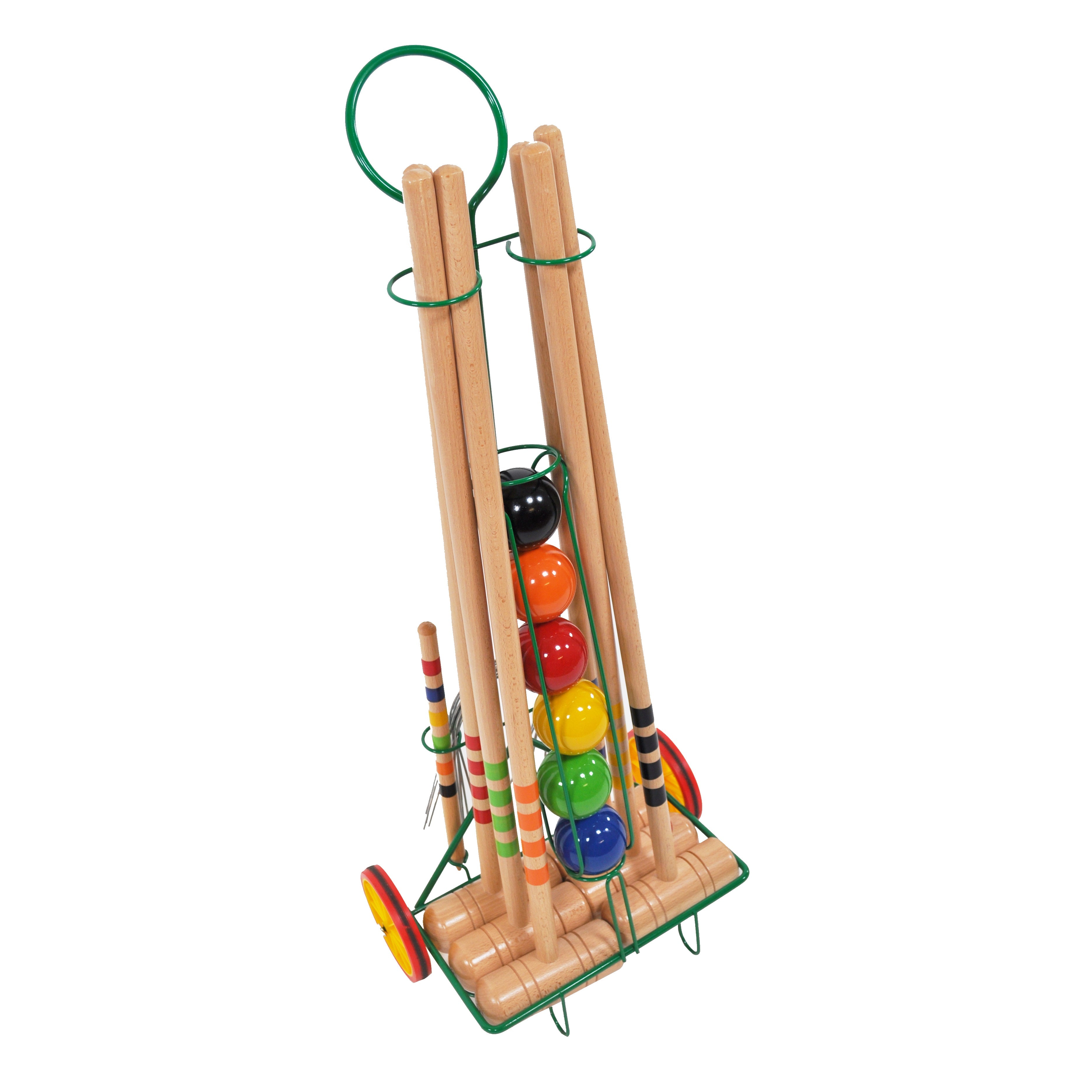 6-Player Croquet Set with Trolley