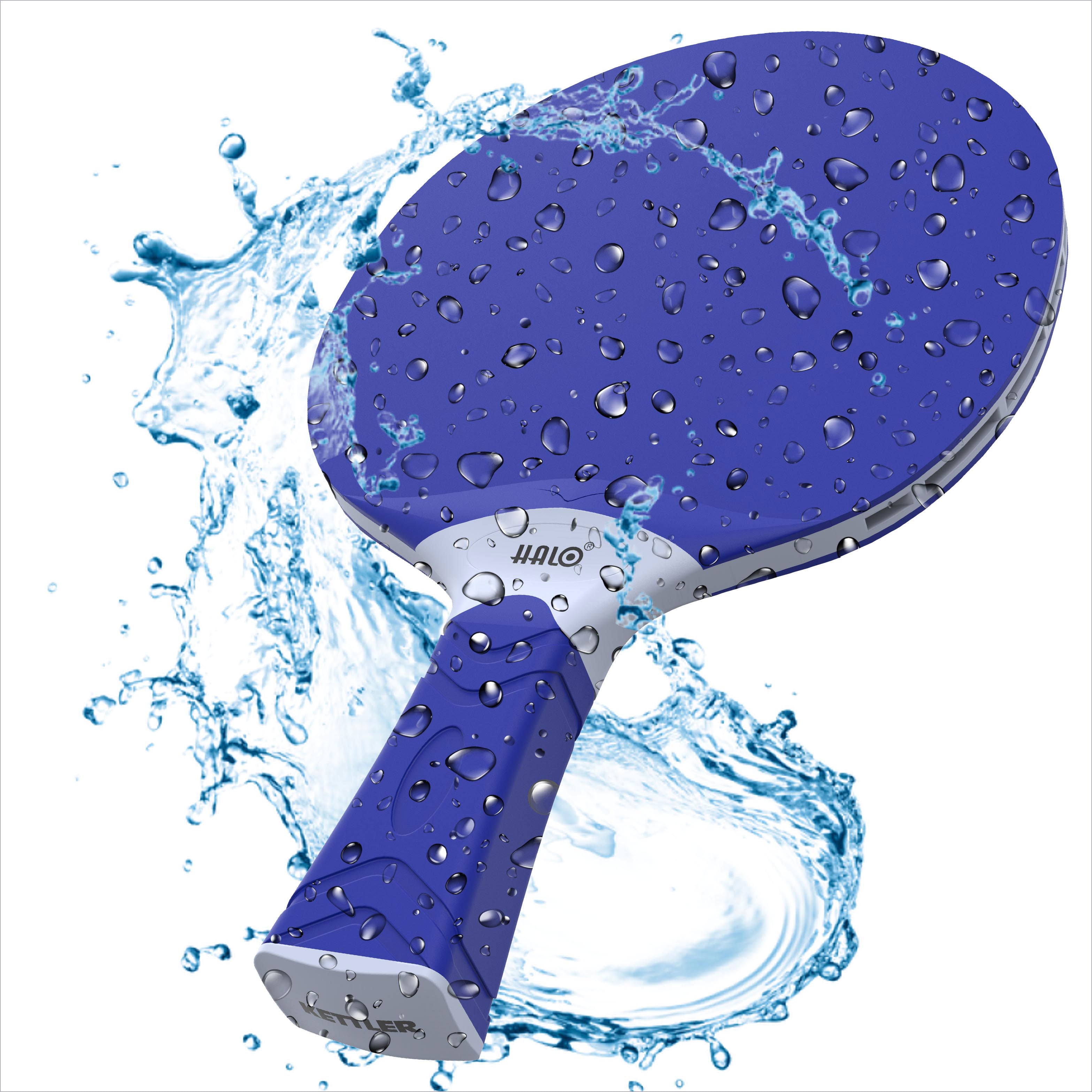 Waterproof Racket splashed with water