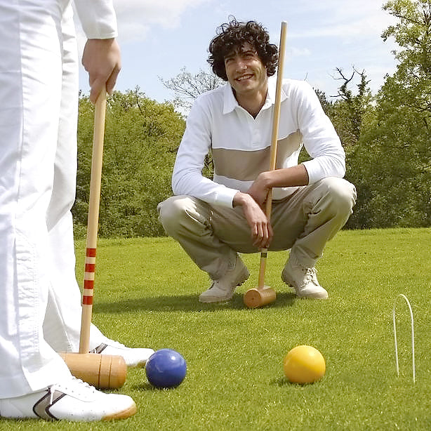 6-Player Croquet Set with Trolley