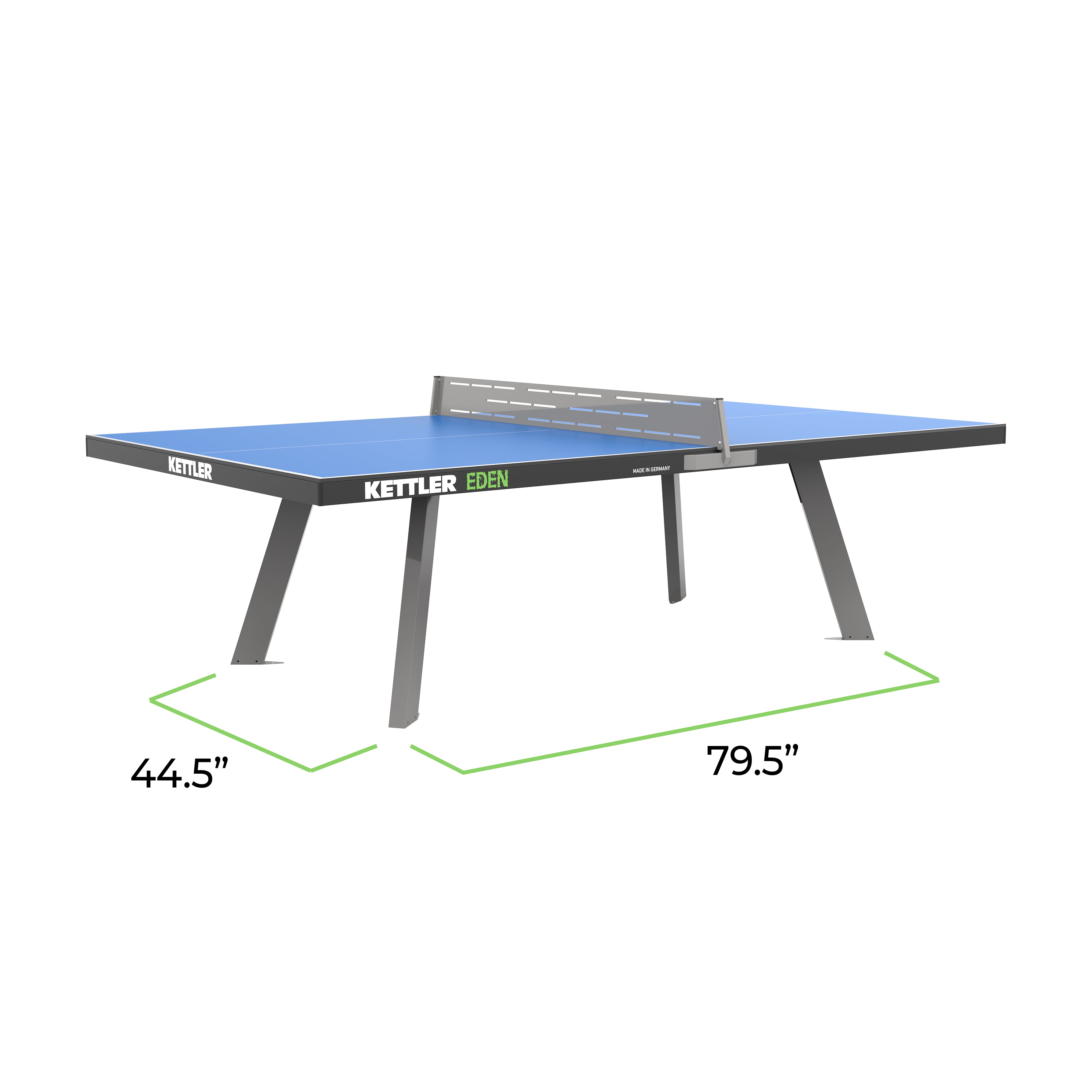 Eden Outdoor Stationary Table Tennis Table - Blue *Available by Pre-Order Only*